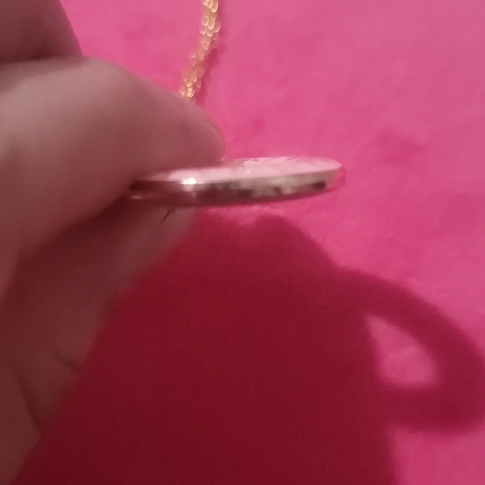 LV Pink And Gold-Tone Double-sided Zipper Pull Charm - Picture 5 of 5